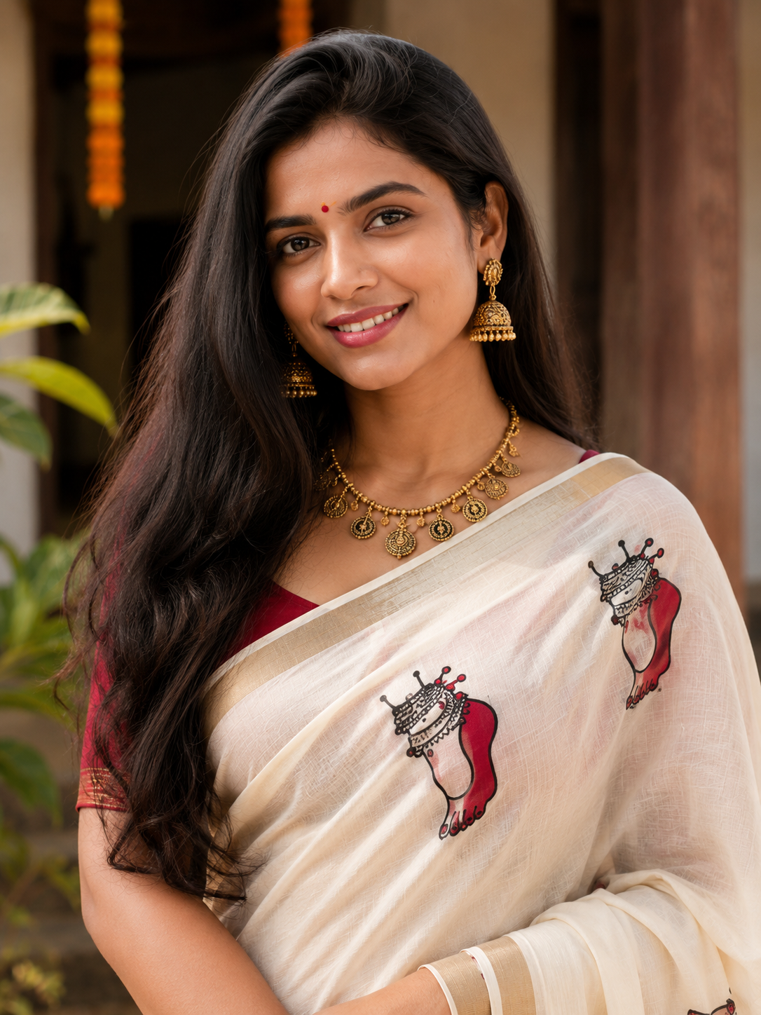 Rasa Charanam- Feet Of Dancer cotton Set mundu