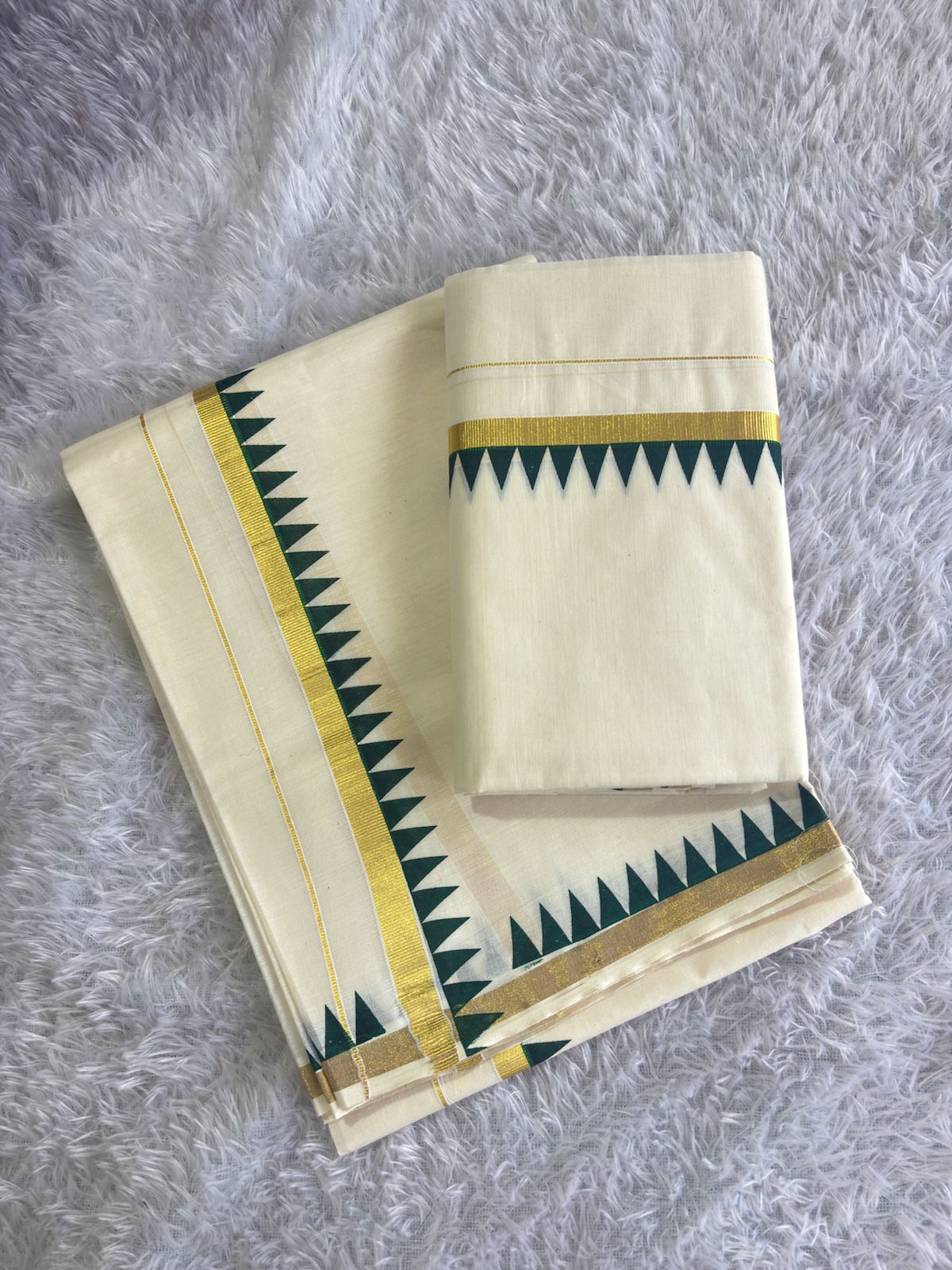 Anu Shree inspired temple set mundu 2.80 Premium quality