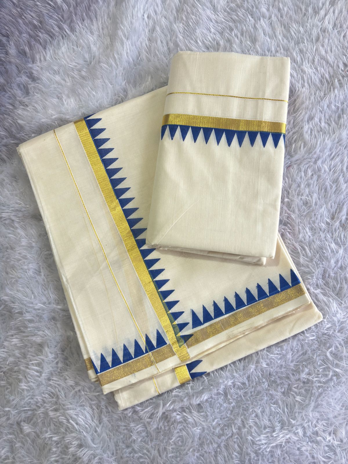 Anu Shree inspired temple set mundu 2.80 Premium quality
