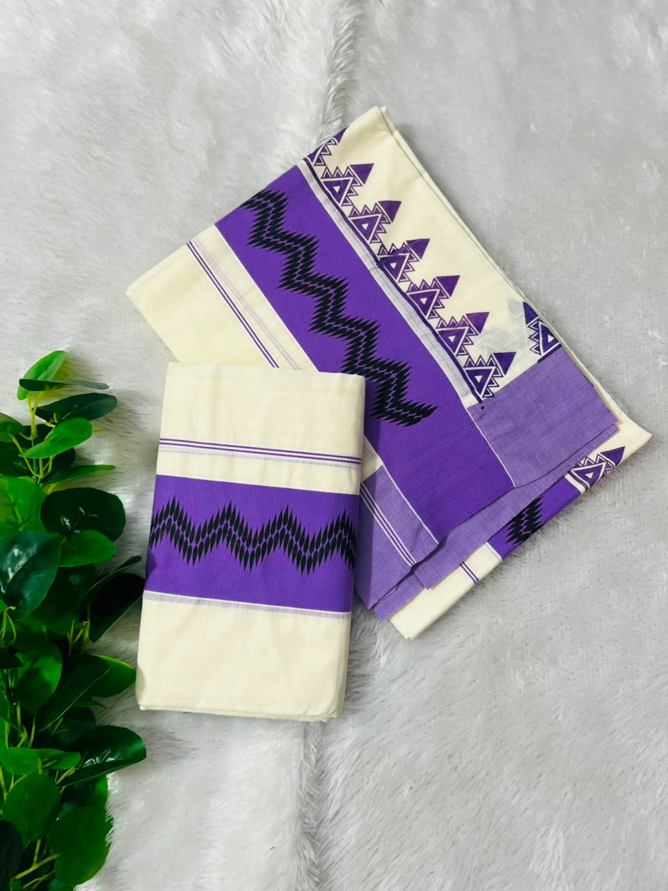 Midhunam : kattikara temple printed set mundu