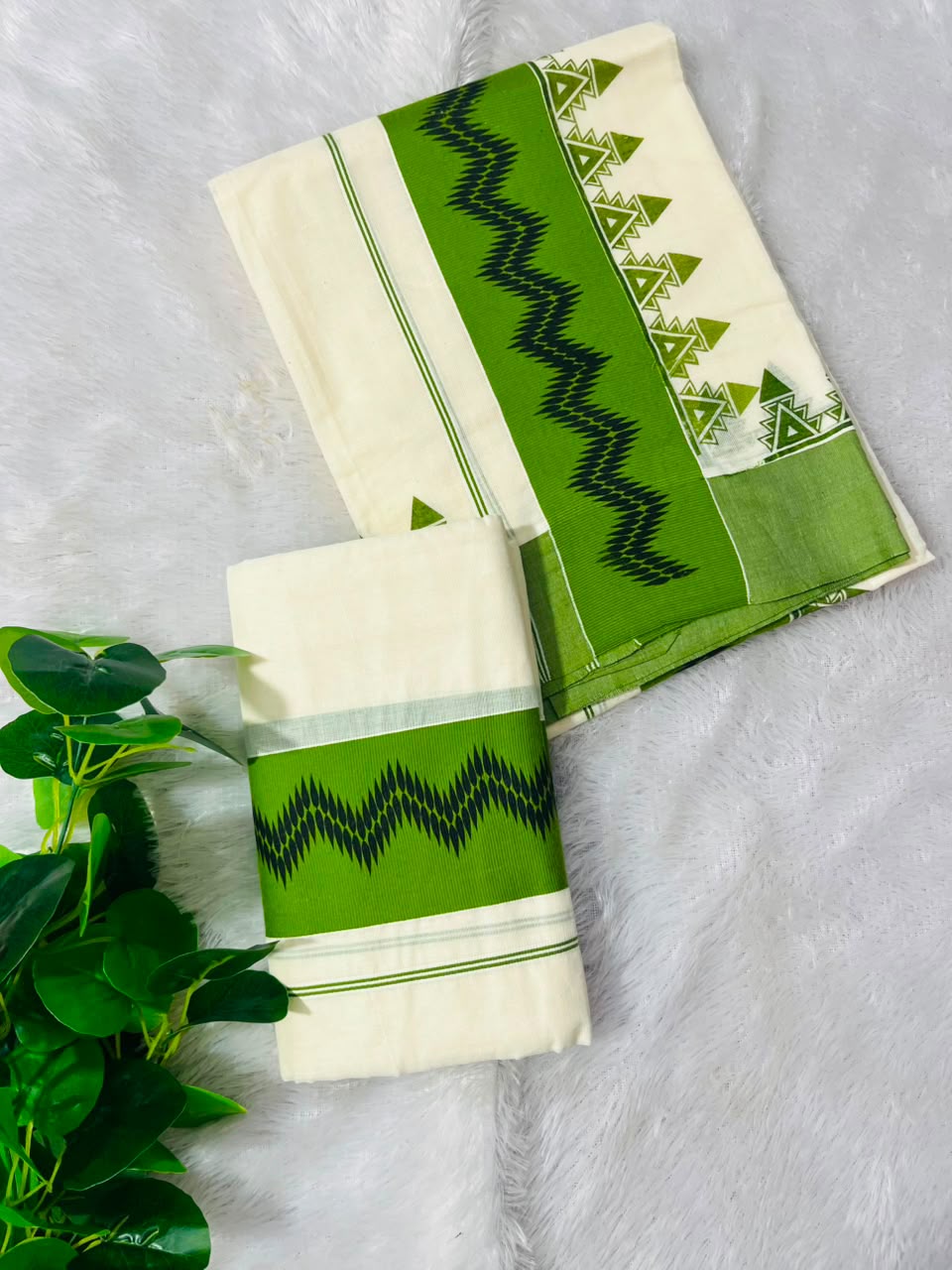 Midhunam : kattikara temple printed set mundu