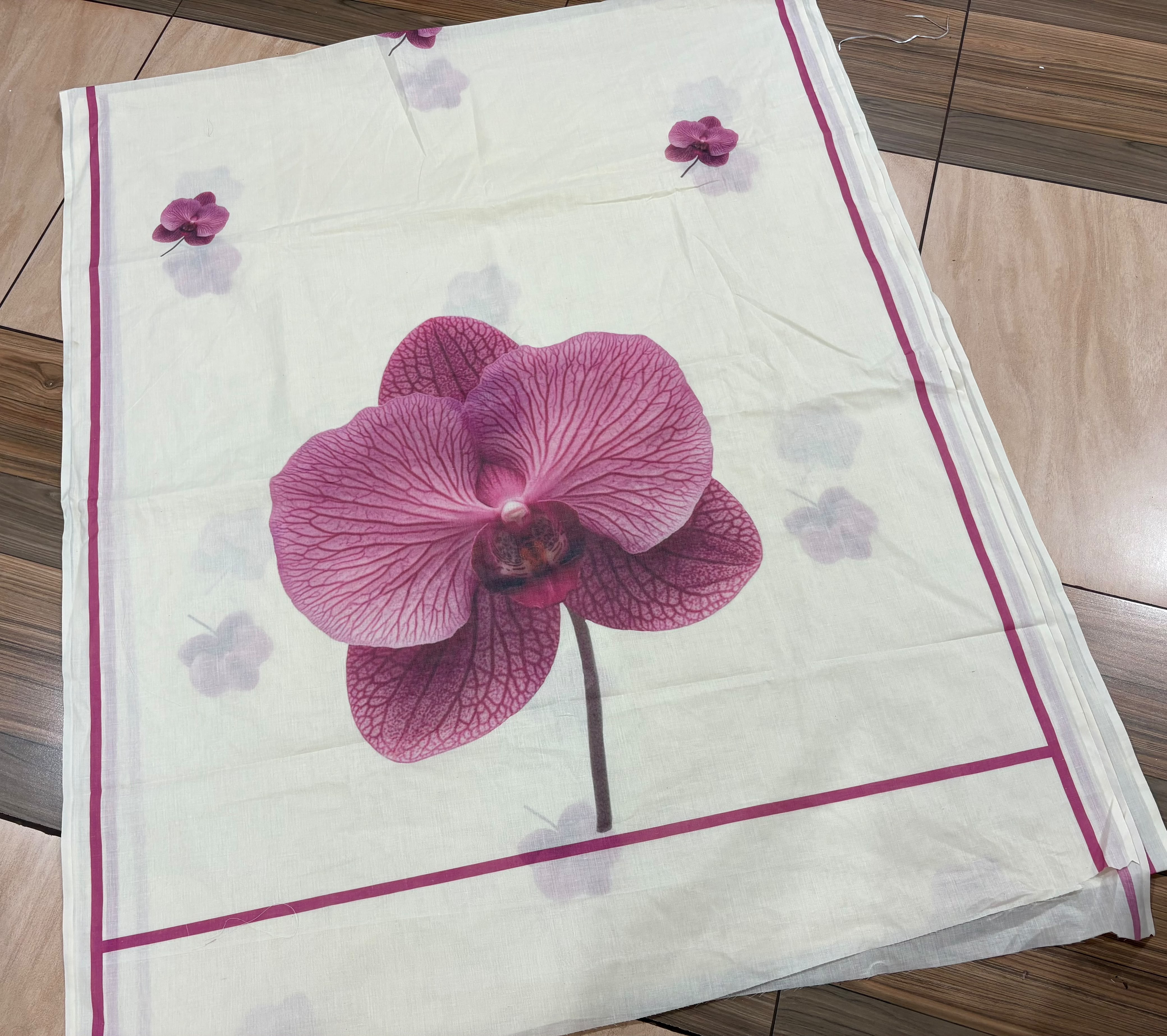 Pink Blossom : Pure cotton digital printed